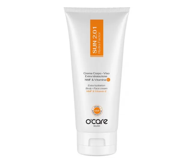 Drėkinantis kremas po saulės su Vit.E veidui ir kūnui SUN 2-01, Hydra Factor Cream, 200 ml, OCare