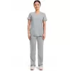 Mock Wrap Top WWE610 Grey Mock Wrap Top WWE610 Grey