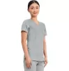 Mock Wrap Top WWE610 Grey Mock Wrap Top WWE610 Grey