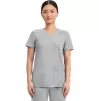 Mock Wrap Top WWE610 Grey Mock Wrap Top WWE610 Grey