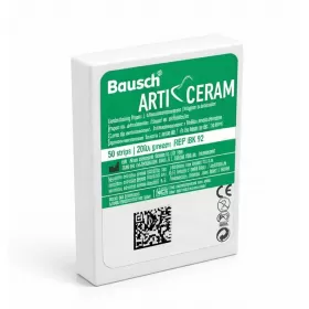 Artikuliacinis popierius Arti-Ceram 200 µ žalios juostelės, 50 vnt. Artikuliacinis popierius Arti-Ceram 200 µ žalios juostelės, 50 vnt.