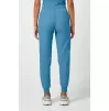 Medicininės moteriškos vidutinio aukščio juosmens jogger stiliaus kelnės, melsvos (Heritage Blue)