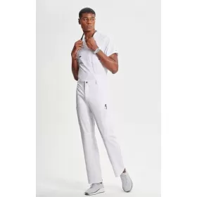 Men's Zip Fly Cargo Scrub Pant CK200A White