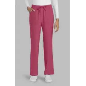 Women's Drawstring Cargo Straight Leg Scrub Pant CK272A Rapture Rose