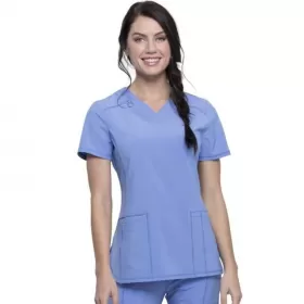 Medicininė moteriška palaidinė CK865A šviesiai mėlyna