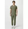 Men's 3-Pocket V-Neck Scrub Top IN651A Olive Men's 3-Pocket V-Neck Scrub Top IN651A Olive