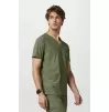 Men's 3-Pocket V-Neck Scrub Top IN651A Olive Men's 3-Pocket V-Neck Scrub Top IN651A Olive