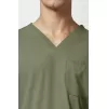 Men's 3-Pocket V-Neck Scrub Top IN651A Olive Men's 3-Pocket V-Neck Scrub Top IN651A Olive