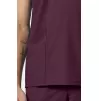 Men's 3-Pocket V-Neck Scrub Top IN651A Wine Men's 3-Pocket V-Neck Scrub Top IN651A Wine