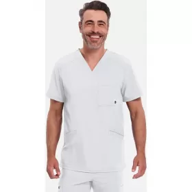 Men's V-Neck Top CKE900A White