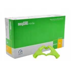 Nitrilinės pirštinės, EasyCARE, žalios, 100 vnt. Nitrilinės pirštinės, EasyCARE, žalios, 100 vnt.