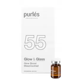 Mezoterapinis kokteilis, Glow Boost, Glow & Glass, 5 x 3ml, Pures 55