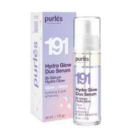 Serumas veidui drėkinantis, Hydra Glow Duo, Glow & Glass, 30ml, Purles 191