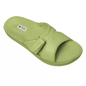 Orthopedic leather opened slippers Dr. Luigi, Mint