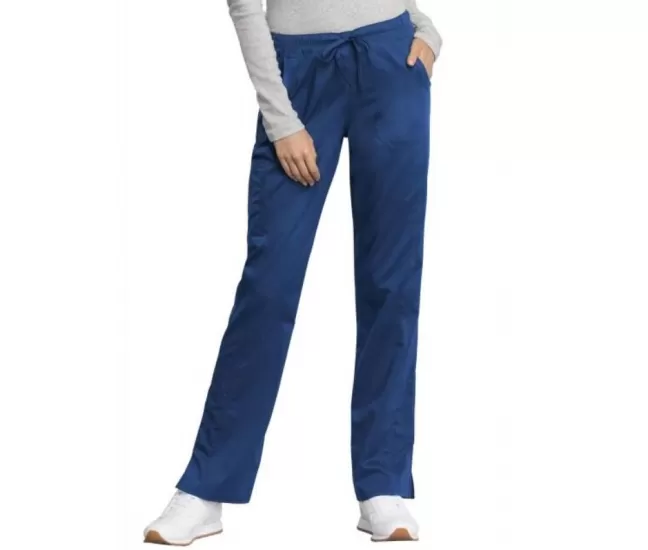 Women's Cherokee Revolution Tech Mid Rise scrub trousers WWE235AB, Royal Blue Women's Cherokee Revolution Tech Mid Rise scrub trousers WWE235AB, Royal Blue