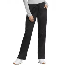 Women's Cherokee Revolution Tech Mid Rise scrub trousers WWE235AB, Black Women's Cherokee Revolution Tech Mid Rise scrub trousers WWE235AB, Black