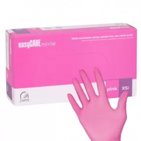 Nitrilinės pirštinės, EasyCARE, rožinės, 100 vnt. Nitrilinės pirštinės, EasyCARE, rožinės, 100 vnt.
