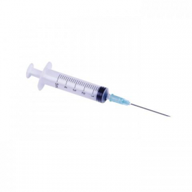 Švirkštas 3 dalių, 5 ml, su užmaunama (Luer Slip) jungtimi, 21G adata , 100 vnt Švirkštas 3 dalių, 5 ml, su užmaunama (Luer Slip) jungtimi, 21G adata , 100 vnt