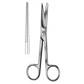 Operating Scissors, Sharp/Blunt, Straight, 13.0 cm