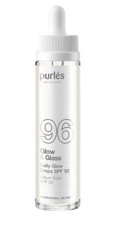 Serumas veidui su SPF50, Daily Glow Drops, Glow & Glass, 50ml, Purles 96