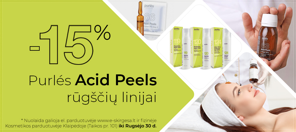 Purles Acid Peels rūgščių linijai -15% nuolaida