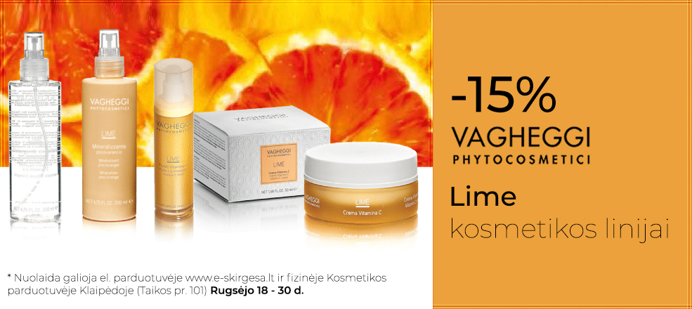 Vagheggi Lime linijai -15% nuolaida